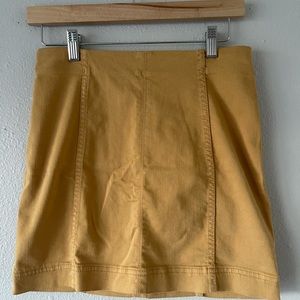 mustard yellow maxi skirt